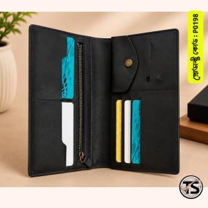 Premium Executive Leather Long Wallet